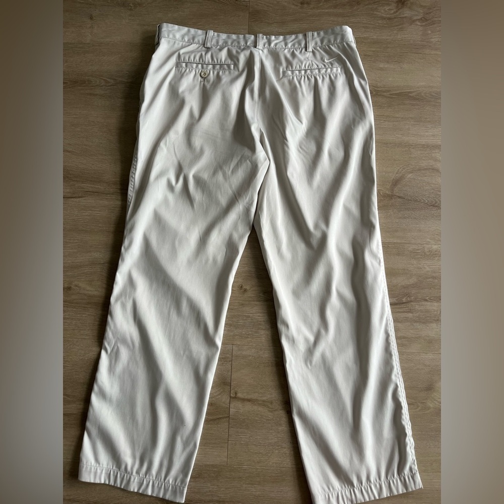 Nike Golf Pants Mens 36 x 30 Khaki Dri Fit Performance Stretch - Picture 5 of 7